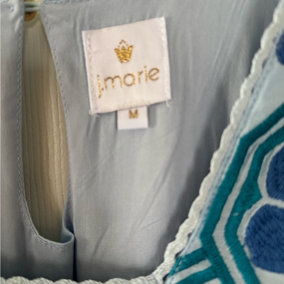 Blue Embroidered Women's Top - Picture 3 of 3